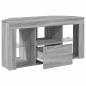 Preview: Eck-LED-TV-Schrank Graues Sonoma 105 x 40 x 68 cm Holzwerkstoff