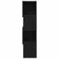 Preview: Eckschrank 25,5x25x102cm Holzwerkstoff Schwarz Eichen-Optik