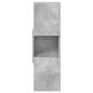Preview: Eckschrank 25,5x25x80cm Holzwerkstoff Betongrau