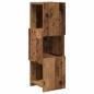 Preview: Eckschrank Weiß 25,5x25x80cm Holzwerkstoff