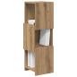 Preview: ARDEBO.de - Eckschrank Weiß 25,5x25x80cm Holzwerkstoff