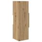 Preview: Eckschrank Weiß 25,5x25x80cm Holzwerkstoff