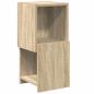 Preview: Eckschrank Weiß 25,5x25x55cm Holzwerkstoff
