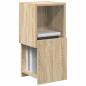 Preview: Eckschrank Weiß 25,5x25x55cm Holzwerkstoff