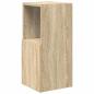 Preview: Eckschrank Weiß 25,5x25x55cm Holzwerkstoff