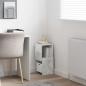 Preview: Eckschrank 25,5x25x55cm Holzwerkstoff Betongrau