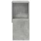 Preview: Eckschrank 25,5x25x55cm Holzwerkstoff Betongrau