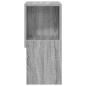 Preview: Eckschrank 25,5x25x55cm Holzwerkstoff Sonoma-Grau
