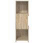 Preview: Eckschrank Weiß 30,5x30x95cm Holzwerkstoff
