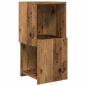Preview: ARDEBO.de - Eckschrank Weiß 30,5x30x65cm Holzwerkstoff