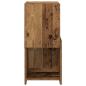 Preview: Eckschrank Weiß 30,5x30x65cm Holzwerkstoff