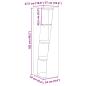 Preview: Eckschrank Weiß 27,5x27x102cm Holzwerkstoff