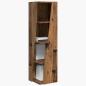 Preview: Eckschrank 27,5x27x102cm Holzwerkstoff Altholz