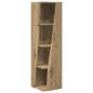 Preview: Eckschrank Weiß 27,5x27x102cm Holzwerkstoff