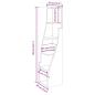 Preview: Eckschrank Weiß 32x32x140cm Holzwerkstoff