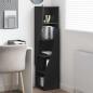 Preview: Eckschrank 32x32x140cm Holzwerkstoff Schwarz