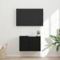 Preview: ARDEBO.de - TV-Wandschrank Schwarz 59,5 x 31 x 40 cm Holzwerkstoff