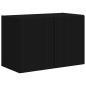 Preview: TV-Wandschrank Schwarz 59,5 x 31 x 40 cm Holzwerkstoff