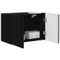 Preview: TV-Wandschrank Schwarz 59,5 x 31 x 40 cm Holzwerkstoff
