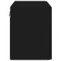 Preview: TV-Wandschrank Schwarz 59,5 x 31 x 40 cm Holzwerkstoff