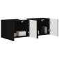 Preview: ARDEBO.de - TV-Wandschrank 2 pcs Schwarz 59,5 x 31 x 40 cm Holzwerkstoff