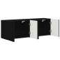 Preview: TV-Wandschrank 2 pcs Schwarz 59,5 x 31 x 40 cm Holzwerkstoff