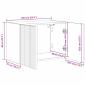 Preview: TV-Wandschrank 2 pcs Geräucherte Eiche 59,5 x 31 x 40 cm