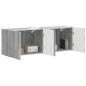 Preview: TV-Wandschrank 2 pcs Graues Sonoma 59,5 x 31 x 40 cm
