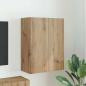 Preview: ARDEBO.de - TV-Wandschrank Weiß 59,5 x 31 x 60 cm Holzwerkstoff