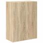 Preview: TV-Wandschrank Sonoma-Eiche 59,5 x 31 x 80 cm Holzwerkstoff