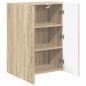 Preview: TV-Wandschrank Sonoma-Eiche 59,5 x 31 x 80 cm Holzwerkstoff