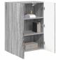 Preview: ARDEBO.de - TV-Wandschrank Graues Sonoma 59,5 x 31 x 80 cm Holzwerkstoff