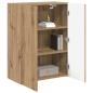 Preview: TV-Wandschrank Artisan-Eiche 59,5 x 31 x 80 cm Holzwerkstoff