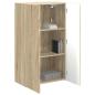 Preview: TV-Wandschrank Sonoma-Eiche 59,5 x 31 x 100 cm Holzwerkstoff
