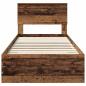 Preview: Bettrahmen mit Kopfteil Altholz 100 x 200 cm Holzwerkstoff