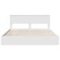 Preview: Aufbewahrungsbett mit Kopfteil Weiß 180 x 200 cm Holzwerkstoff
