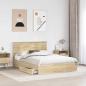 Preview: Aufbewahrungsbett Sonoma-Eiche 140 x 190 cm Holzwerkstoff