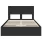 Preview: Aufbewahrungsbett Schwarz 120 x 200 cm Holzwerkstoff