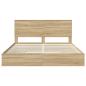 Preview: Bettgestell mit Schubladen mit Kopfteil Holzwerkstoff