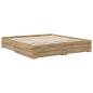 Preview: Bettrahmen Artisan-Eiche 180 x 200 cm Holzwerkstoff