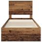Preview: Bettrahmen mit Kopfteil Altholz 100 x 200 cm Holzwerkstoff