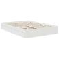 Preview: Aufbewahrungsbett mit Kopfteil Weiß 135 x 190 cm Holzwerkstoff