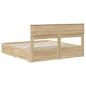 Preview: Bettrahmen mit Schubladen mit Kopfteil Holzwerkstoff