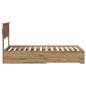 Preview: Bettrahmen mit Schubladen mit Kopfteil Holzwerkstoff