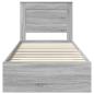 Preview: Bettrahmen Graues Sonoma 100 x 200 cm Holzwerkstoff