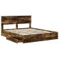 Preview: Bettgestell mit Schubladen mit Kopfteil Holzwerkstoff