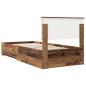 Preview: Bettrahmen mit Kopfteil Altholz 90 x 200 cm Holzwerkstoff