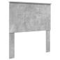 Preview: Bettrahmen mit Kopfteil Beton Grau 90 x 200 cm Holzwerkstoff