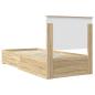 Preview: Bettrahmen mit Kopfteil Sonoma-Eiche 90 x 190 cm Holzwerkstoff