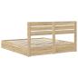 Preview: Aufbewahrungsbett Sonoma-Eiche 180 x 200 cm Holzwerkstoff